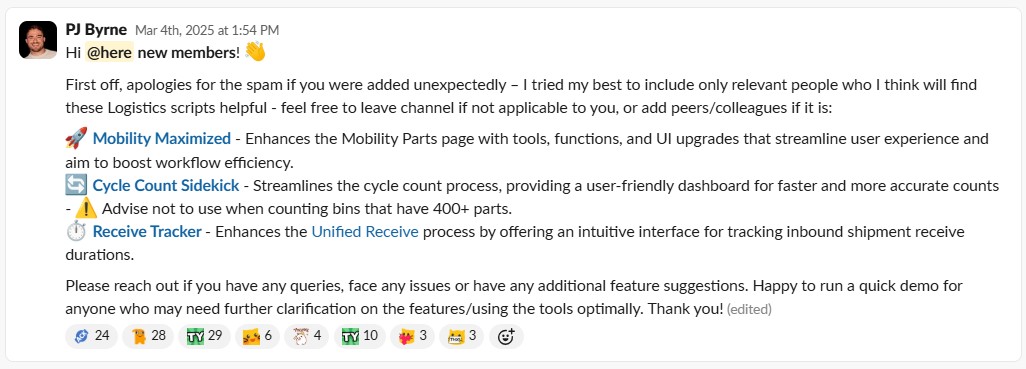 Multiple script introduction and rollout communication